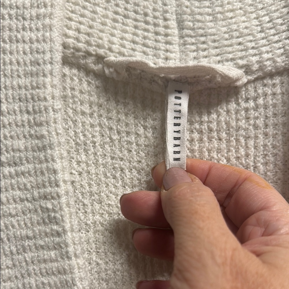 Pottery Barn Gray Robe - Picture 2 of 3